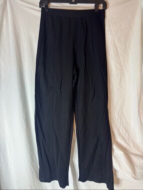 Zara Black Wide-Leg Pull-On Pants